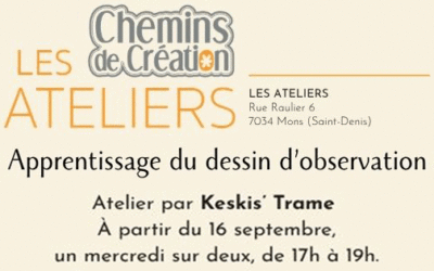 Apprentissage du dessin d’observation